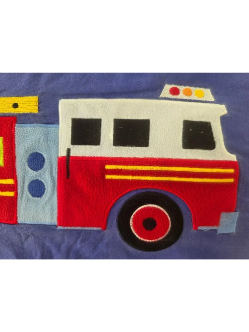 Fire Truck Dalmatian Kid Bedding Set 2 Shams + 2 Pillowcases Applique Cotton Y2K